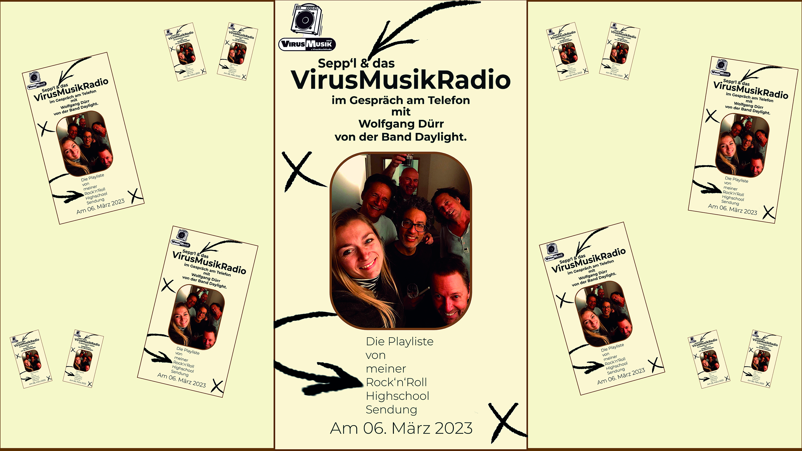 Die Playliste der VirusMusikRadio Sendung „Rock’n’Rol High-School“ – vom 6. Februar 2023.