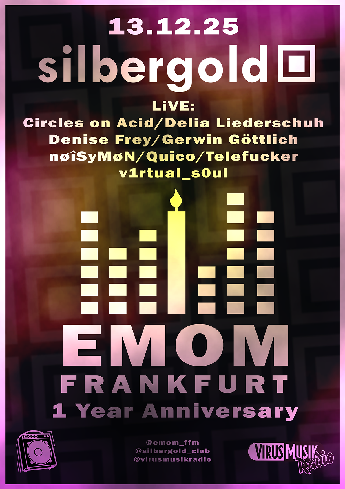 13.12.25 EMOM_Ffm Clubnight im Silbergold